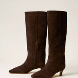 Botas Altas Croco Chocolate | TWINSET