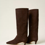 Botas Altas Croco Chocolate | TWINSET