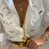 Camisa de popelina TWINSET com bordado