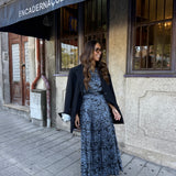 Vestido Midi Camiseiro em Animal Print Azul | Scotch & Soda