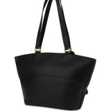 Mala de ombro Love Moschino com logo bordado em preto