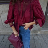 Blusa Berry Garden Bordeaux | FARM RIO