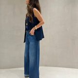 Calça jeans wide leg