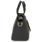 Mala de mão em preto com logo metálico | Love Moschino