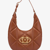 Mala de mão acolchoada em camel | Love Moschino