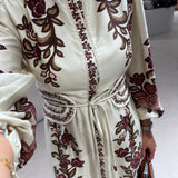 Vestido Midi Floral Sand Renata | FARM RIO