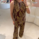 Conjunto Blusa e Calça Estampado | OTTOD'AME