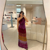 Vestido longo CECILIA PRADO em malha tricotada