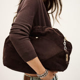 Mala Tote June Castanha Grande em Pele | BA&SH
