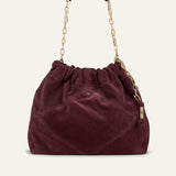 Mala Tote June Bordeaux em Camurça | BA&SH