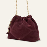 Mala Tote June Bordeaux em Camurça | BA&SH