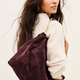 Mala Tote June Bordeaux em Camurça | BA&SH
