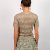 T‑Shirt Avery em Tricot Rendado | CECILIA PRADO