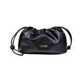 Mala de Ombro em preto com fecho de cordão small | Liu Jo