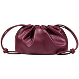 Mala de Ombro bordeaux com fecho de cordão small | Liu Jo