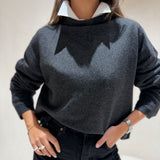 Malha Dália cinza | Liviana Conti