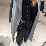 Calça Palazzo com Print Xadrez | ottod'ame