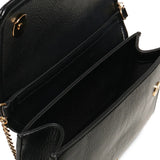 Mala de ombro em preto com logo dourado | Love Moschino