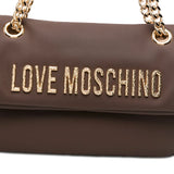Mala de Ombro Envelope Big Castanho | Love Moschino
