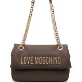 Mala de Ombro Envelope Big Castanho | Love Moschino