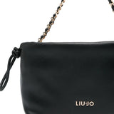 Mala de Ombro em preto com fecho de cordão small | Liu Jo
