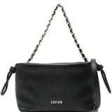 Mala de Ombro em preto com fecho de cordão small | Liu Jo