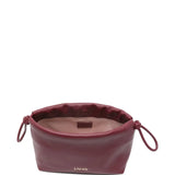 Mala de Ombro bordeaux com fecho de cordão medium | Liu Jo