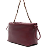 Mala de Ombro bordeaux com fecho de cordão small | Liu Jo