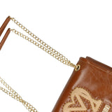 Mala Camel de Ombro com logo em tachas | Love Moschino