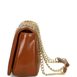 Mala Camel de Ombro com logo em tachas | Love Moschino