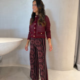 Calça Barbara Rosa em Tricot Jacquard | CECILIA PRADO