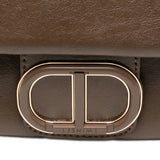 Mala de Ombro com Corrente Castanha | TWINSET