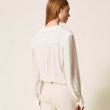 Body em Crêpe de Chine com Franzido | TWINSET