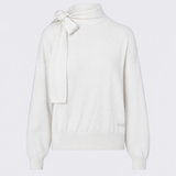 Camisola Branca com Detalhe de Lenço no Pescoço | LIU JO