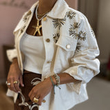 Blusão Scotch & Soda com missangas bordadas