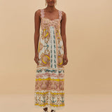 Vestido longo FARM RIO maritime magic