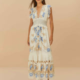 Vestido Romantic branco FARM RIO