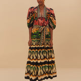 Vestido comprido Coconut Tree FARM RIO