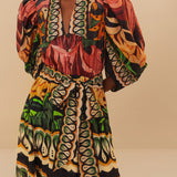 Vestido comprido Coconut Tree FARM RIO