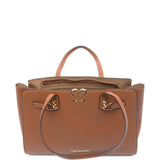 Mala de Ombro Tote Bag Buckle Logo Camel | Love Moschino