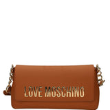 Mala de Ombro Camel com Logotipo | Love Moschino
