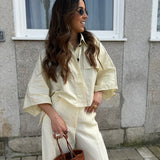 Capa Verlain Oversized em Amarelo | Liviana Conti