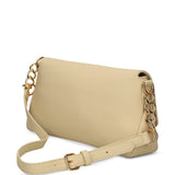 Mala de Ombro Ecru com Logotipo | Love Moschino