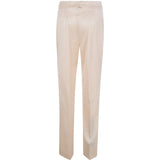 Calça Acetinada Wide Leg Rosa | TWINSET