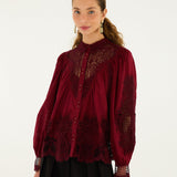 Blusa Berry Garden Bordeaux | FARM RIO