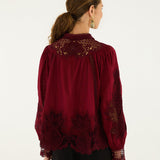 Blusa Berry Garden Bordeaux | FARM RIO