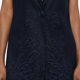 Colete de Linho com Bordados Florais | TWINSET