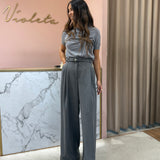 Calça Palazzo Com Cinto | Liu Jo