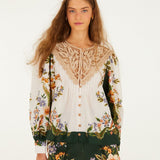 Blusa Sand Nature Lace de Manga Longa | FARM RIO