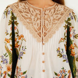 Blusa Sand Nature Lace de Manga Longa | FARM RIO